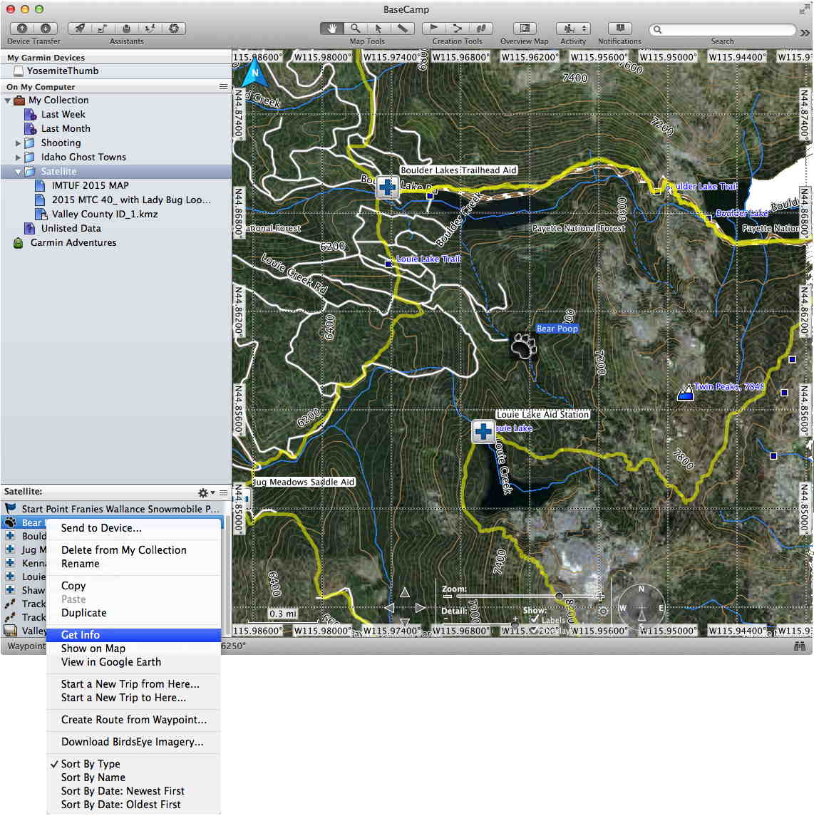 Stille og rolig scaring På kanten Idaho ARES - Garmin Basecamp & GPS